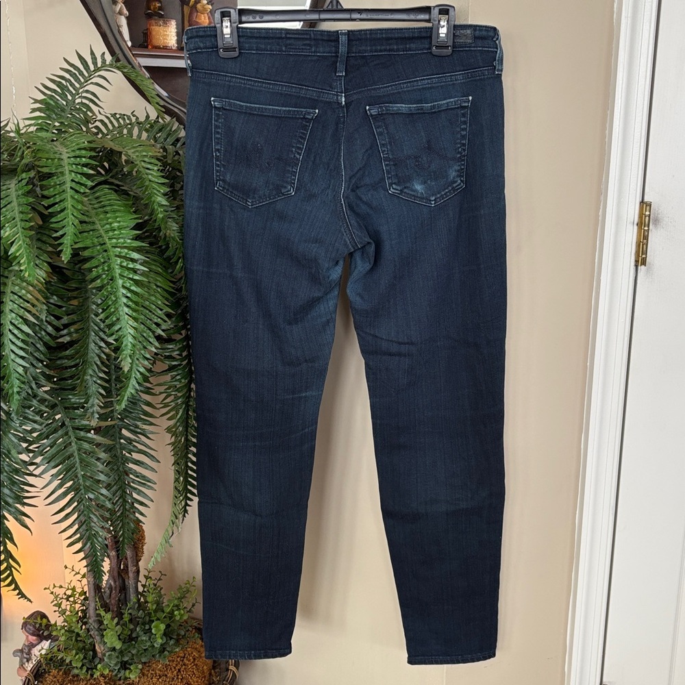 AG Adriano Goldschmied The Stevie Ankle Slim Straight Ankle Jeans Dark Blue Wash - Picture 8 of 16
